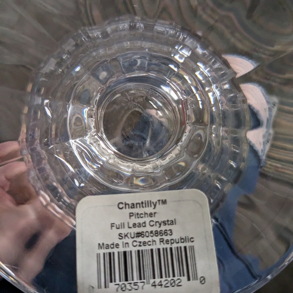 Sparkling Gorham Crystal Pitcher - Picture 2 of 2